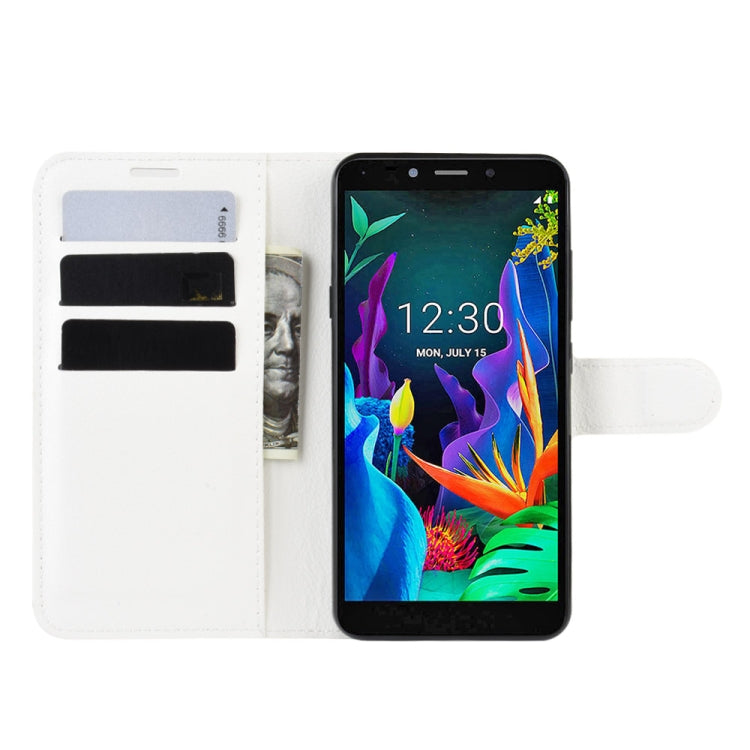 For LG K20 (2019)   Litchi Texture Horizontal Flip Leather Case with Wallet & Holder & Card Slots