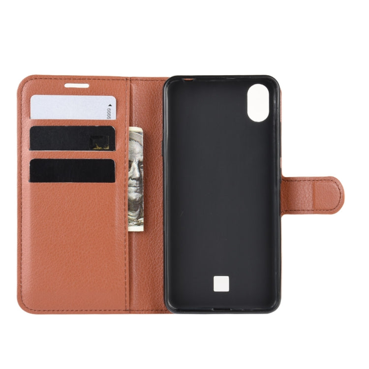 For LG K20 (2019)   Litchi Texture Horizontal Flip Leather Case with Wallet & Holder & Card Slots