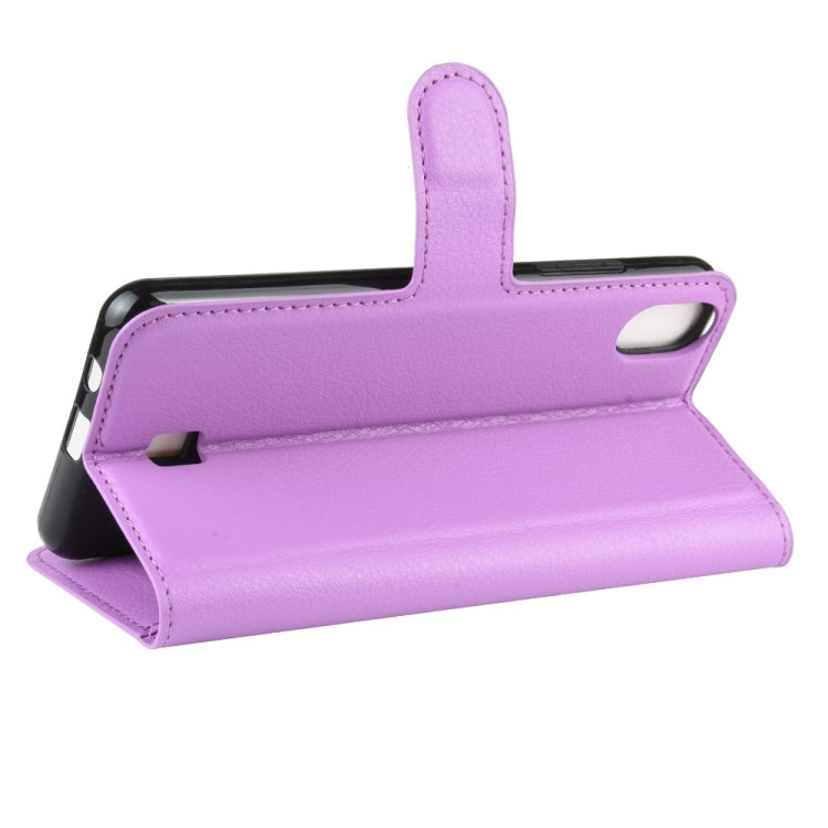 For LG K20 (2019)   Litchi Texture Horizontal Flip Leather Case with Wallet & Holder & Card Slots