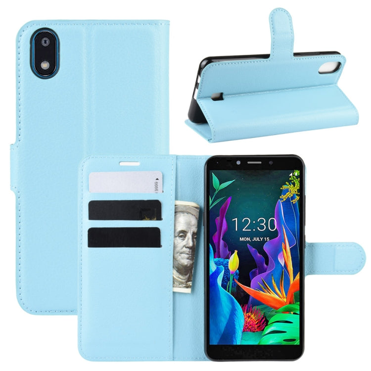 For LG K20 (2019)   Litchi Texture Horizontal Flip Leather Case with Wallet & Holder & Card Slots