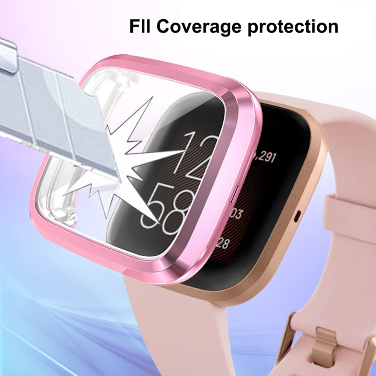 ENKAY Hat-prince Full Coverage Electroplate TPU Case for Fitbit Versa 2