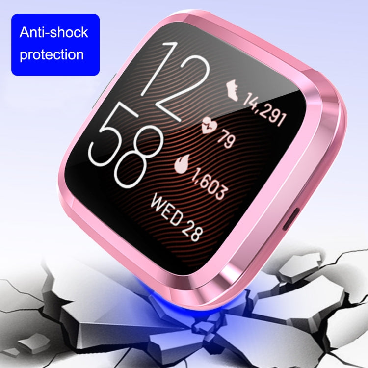 ENKAY Hat-prince Full Coverage Electroplate TPU Case for Fitbit Versa 2