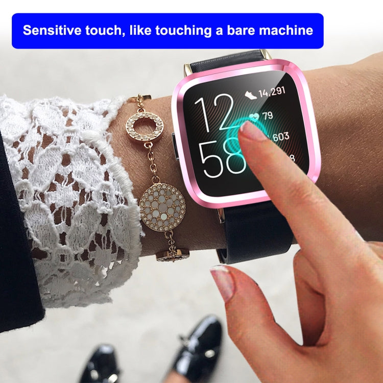 ENKAY Hat-prince Full Coverage Electroplate TPU Case for Fitbit Versa 2