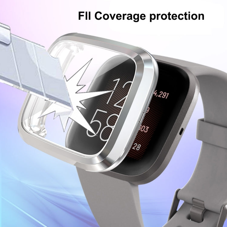 ENKAY Hat-prince Full Coverage Electroplate TPU Case for Fitbit Versa 2