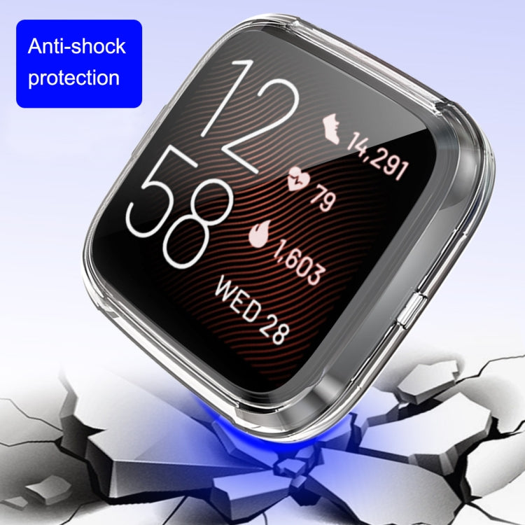 ENKAY Hat-prince Full Coverage Electroplate TPU Case for Fitbit Versa 2