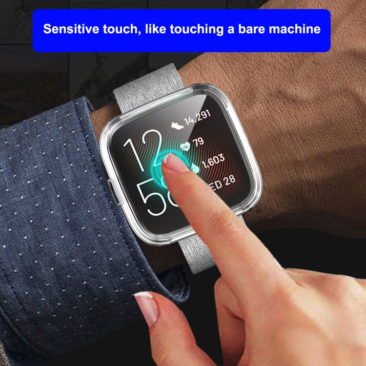 ENKAY Hat-prince Full Coverage Electroplate TPU Case for Fitbit Versa 2