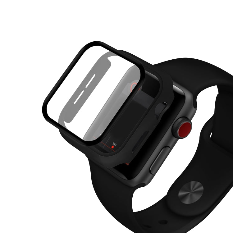 ENKAY Hat-prince Full Coverage PC Case + Tempered Glass Protector for Apple Watch Series 5 / 4 44mm