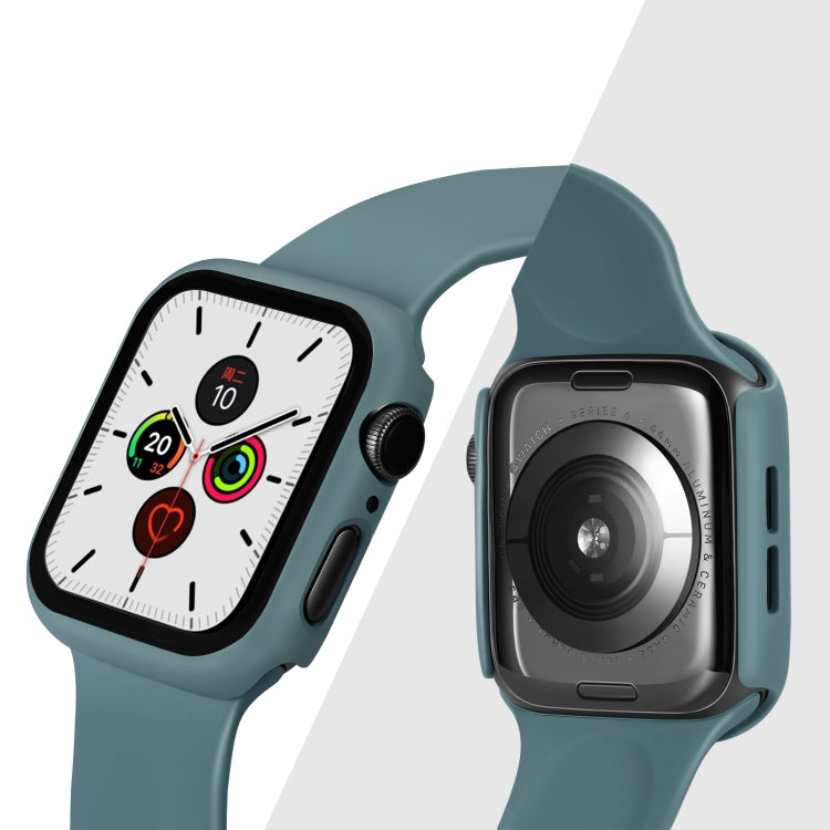 ENKAY Hat-prince Full Coverage PC Case + Tempered Glass Protector for Apple Watch Series 5 / 4 44mm