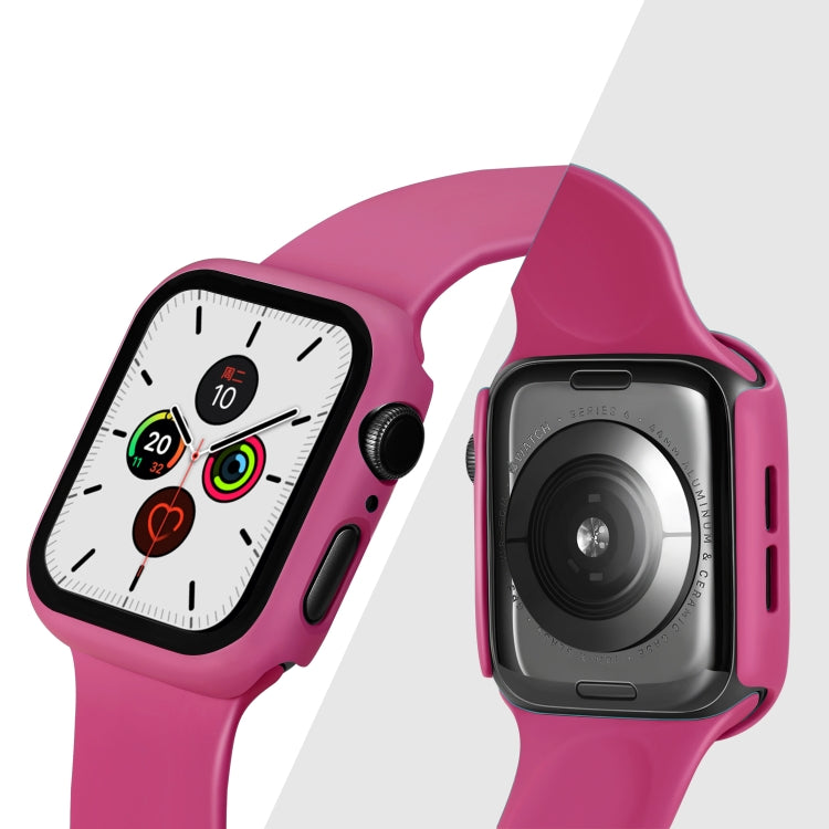 ENKAY Hat-prince Full Coverage PC Case + Tempered Glass Protector for Apple Watch Series 5 / 4 44mm