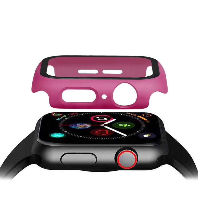 ENKAY Hat-prince Full Coverage PC Case + Tempered Glass Protector for Apple Watch Series 5 / 4 44mm