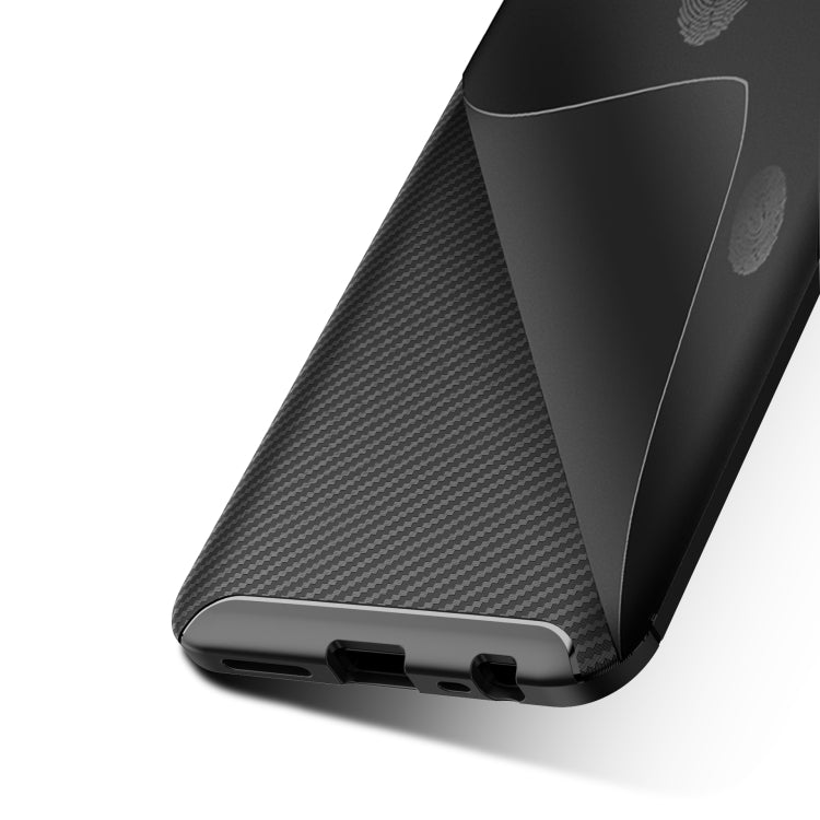 For Xiaomi Redmi 8A Carbon Fiber Texture Shockproof TPU Case(Brown)
