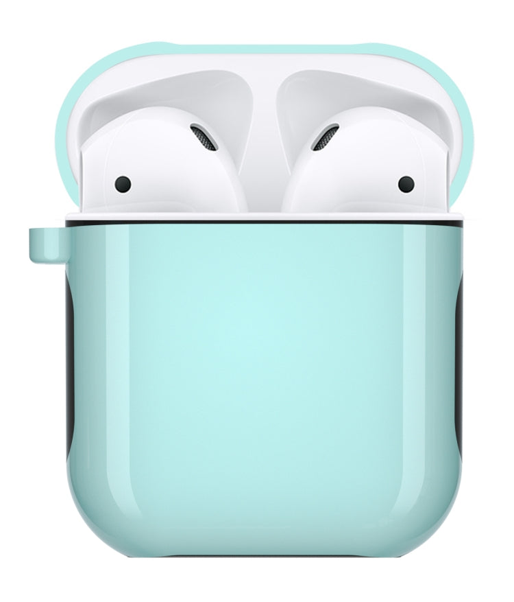 ENKAY Hat-Prince for Apple AirPods 1 / 2  Wireless Earphone PC Hard Protective Case with Carabiner and A Pair of Earplug