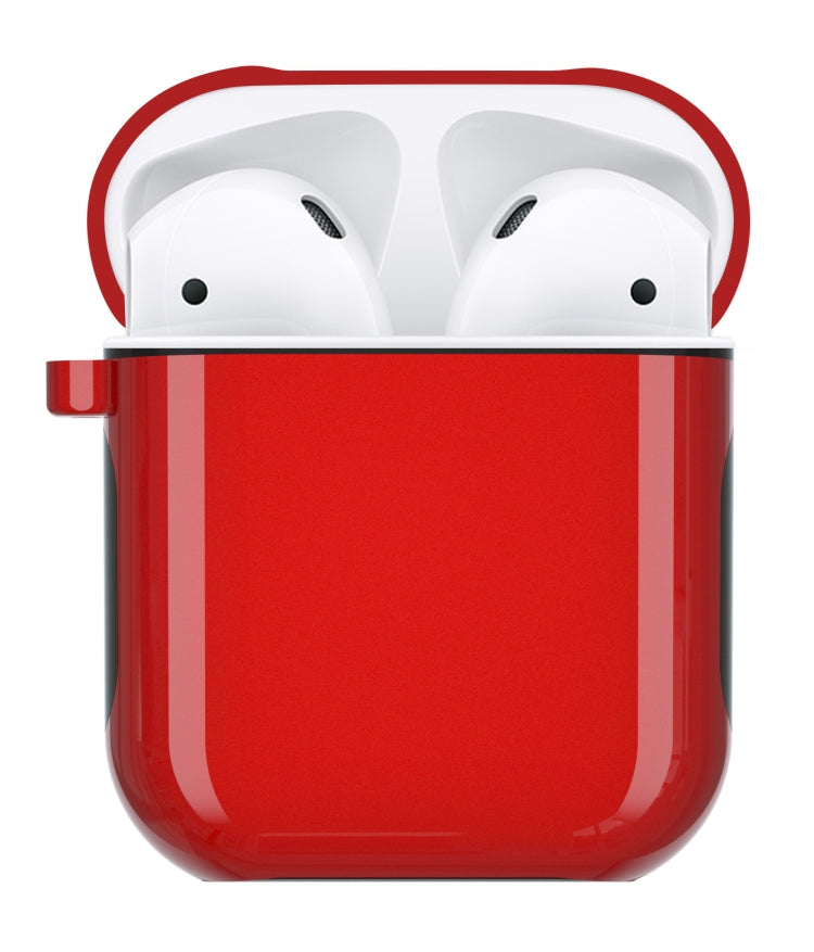 ENKAY Hat-Prince for Apple AirPods 1 / 2  Wireless Earphone PC Hard Protective Case with Carabiner and A Pair of Earplug