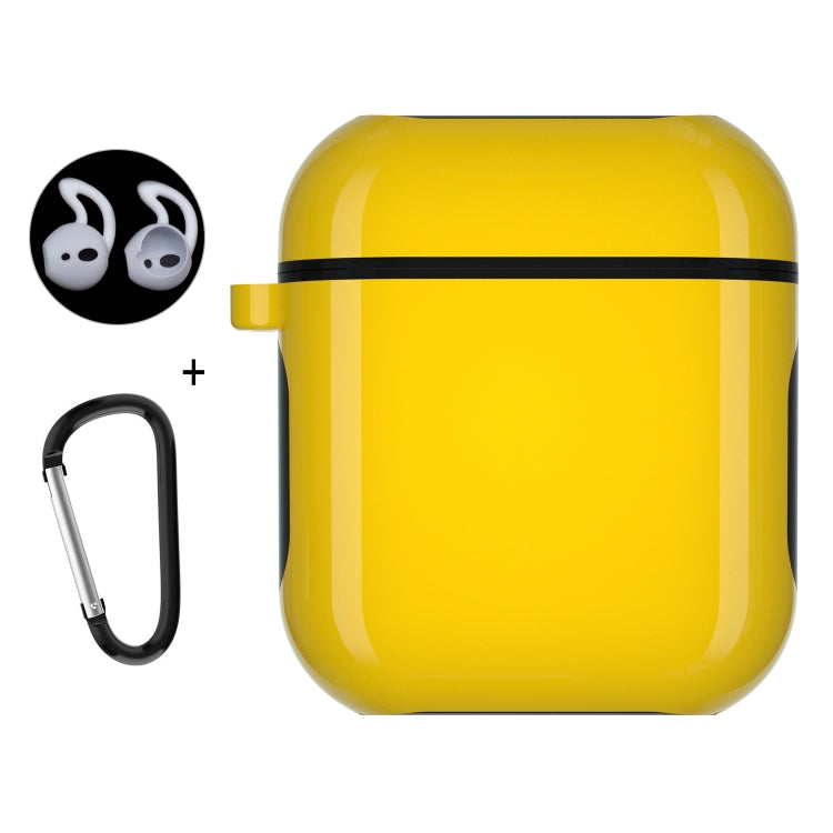 ENKAY Hat-Prince for Apple AirPods 1 / 2  Wireless Earphone PC Hard Protective Case with Carabiner and A Pair of Earplug
