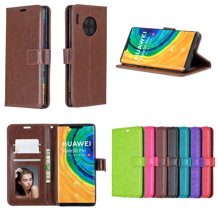 For Huawei Mate 30 Pro Crazy Horse Texture Horizontal Flip Leather Case with Holder & Card Slots & Wallet & Photo Frame
