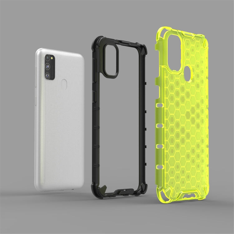 For Galaxy M30s Shockproof Honeycomb PC + TPU Case