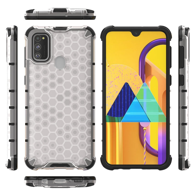 For Galaxy M30s Shockproof Honeycomb PC + TPU Case