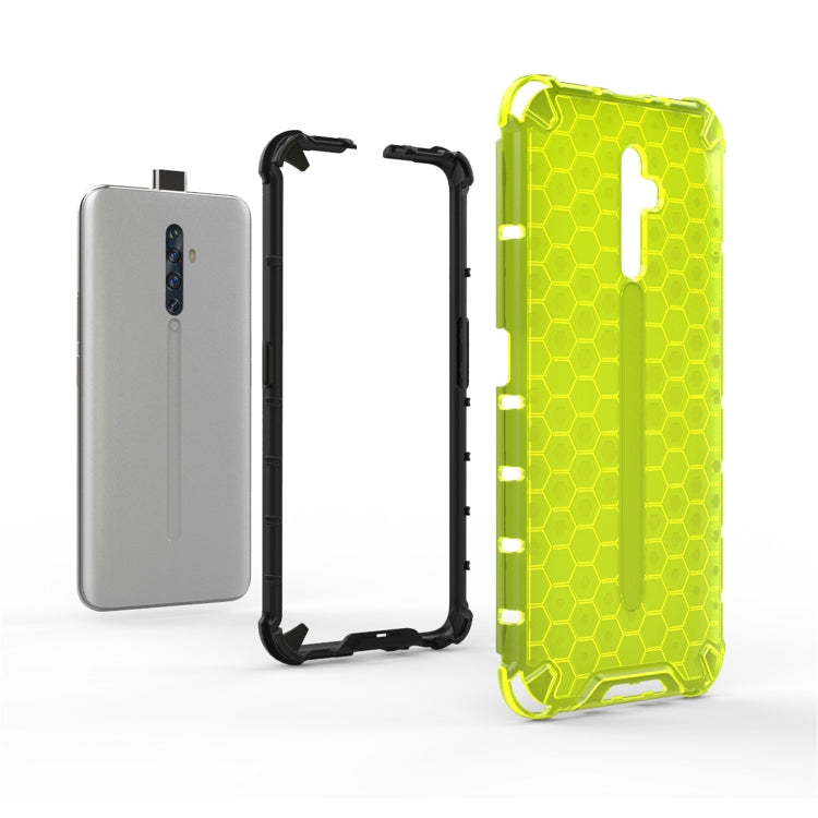 For Oppo Reno2 Z Shockproof Honeycomb PC + TPU Case