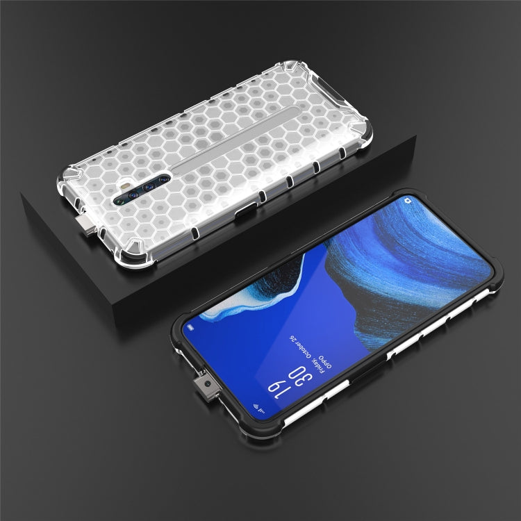 For Oppo Reno2 Z Shockproof Honeycomb PC + TPU Case