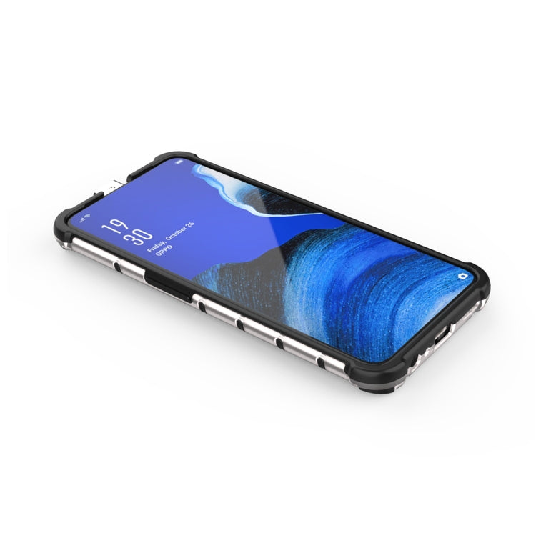 For Oppo Reno2 Z Shockproof Honeycomb PC + TPU Case