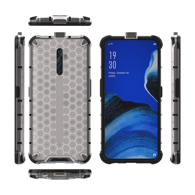 For Oppo Reno2 Z Shockproof Honeycomb PC + TPU Case