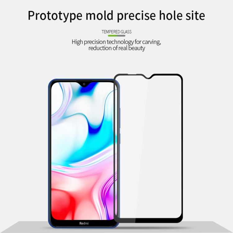 For Xiaomi RedMi 8 MOFI 9H 2.5D Full Screen Tempered Glass Film(Black)