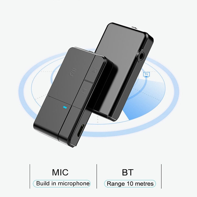 J20 Bluetooth Receiver 3.5mm Wireless 5.0 Bluetooth Adapter with Audio Converter