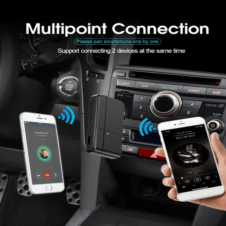 J20 Bluetooth Receiver 3.5mm Wireless 5.0 Bluetooth Adapter with Audio Converter