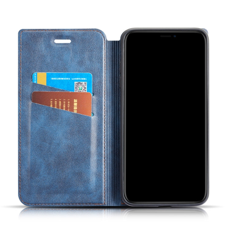 For iPhone 6 & 6s Retro Simple Ultra-thin Magnetic Leather Case with Holder & Card Slots & Lanyard