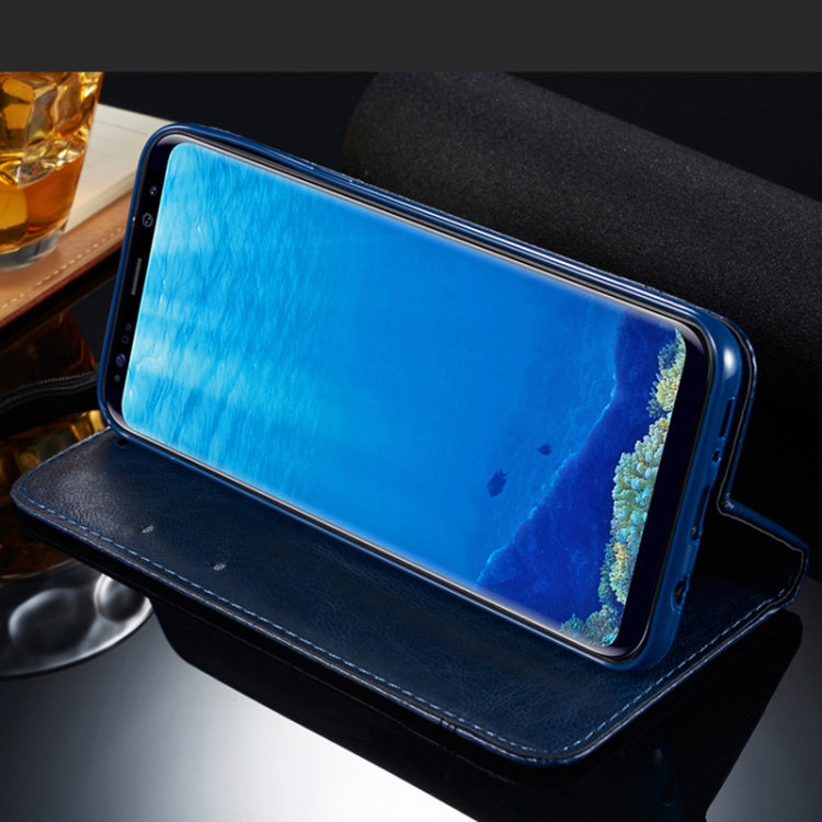 For Galaxy S7 Double-sided Absorption Splicing Horizontal Flip Leather Case with Holder & Card Slots & Lanyard