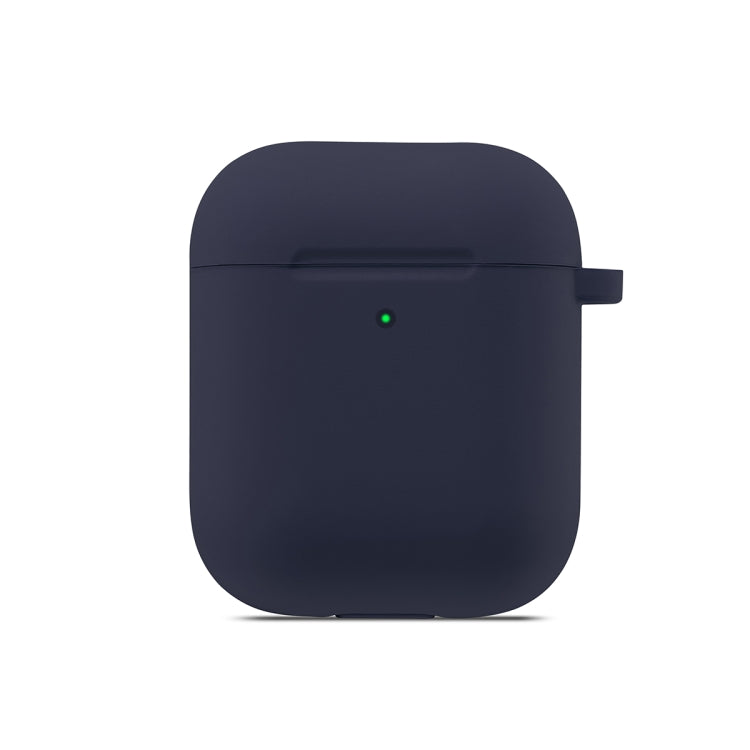 ENKAY Hat-Prince for Apple AirPods 1 / 2 Wireless Earphone Silicone Soft Protective Case with Carabiner and A Pair of Earplug