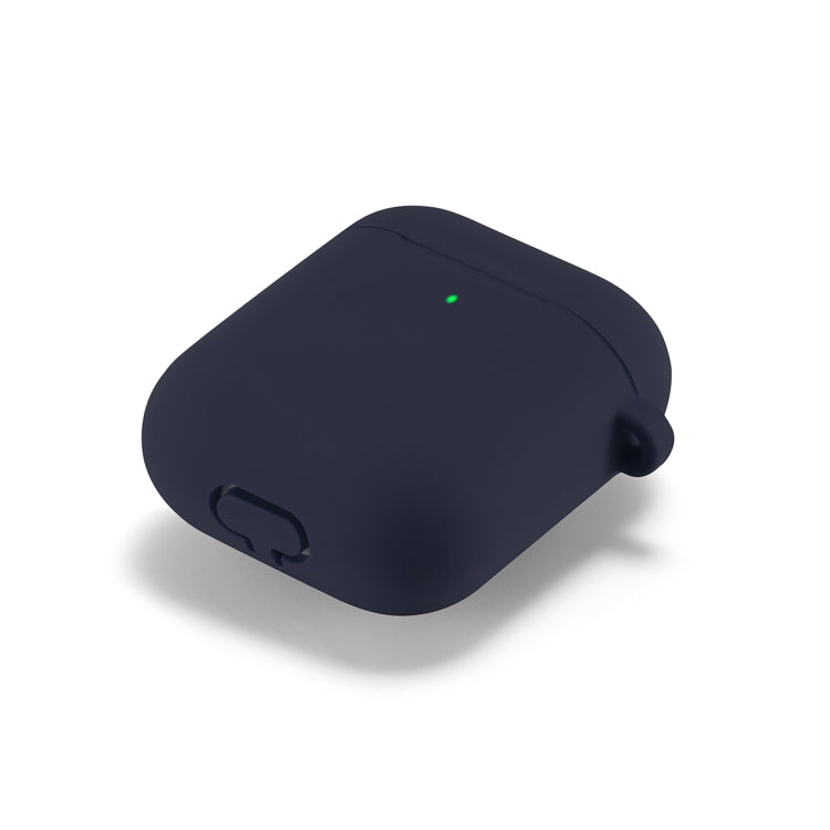 ENKAY Hat-Prince for Apple AirPods 1 / 2 Wireless Earphone Silicone Soft Protective Case with Carabiner and A Pair of Earplug