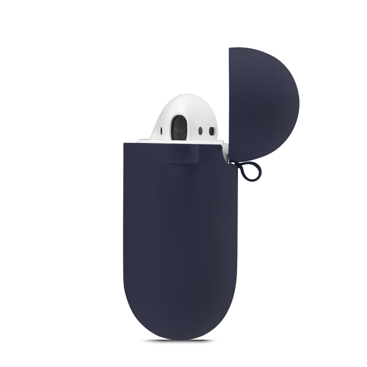 ENKAY Hat-Prince for Apple AirPods 1 / 2 Wireless Earphone Silicone Soft Protective Case with Carabiner and A Pair of Earplug