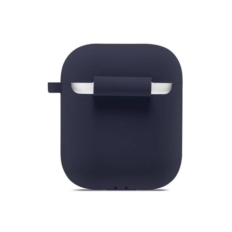 ENKAY Hat-Prince for Apple AirPods 1 / 2 Wireless Earphone Silicone Soft Protective Case with Carabiner and A Pair of Earplug