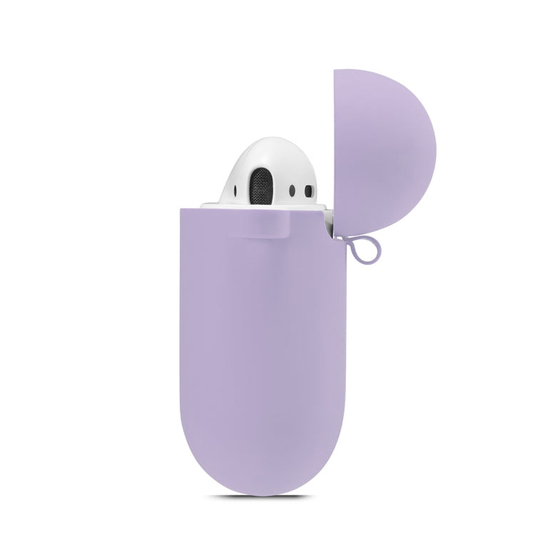 ENKAY Hat-Prince for Apple AirPods 1 / 2 Wireless Earphone Silicone Soft Protective Case with Carabiner and A Pair of Earplug