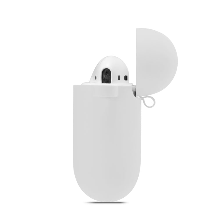 ENKAY Hat-Prince for Apple AirPods 1 / 2 Wireless Earphone Silicone Soft Protective Case with Carabiner and A Pair of Earplug