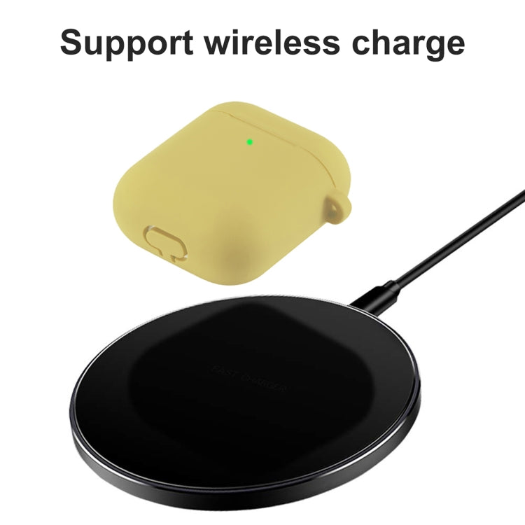 ENKAY Hat-Prince for Apple AirPods 1 / 2 Wireless Earphone Silicone Soft Protective Case with Carabiner and A Pair of Earplug