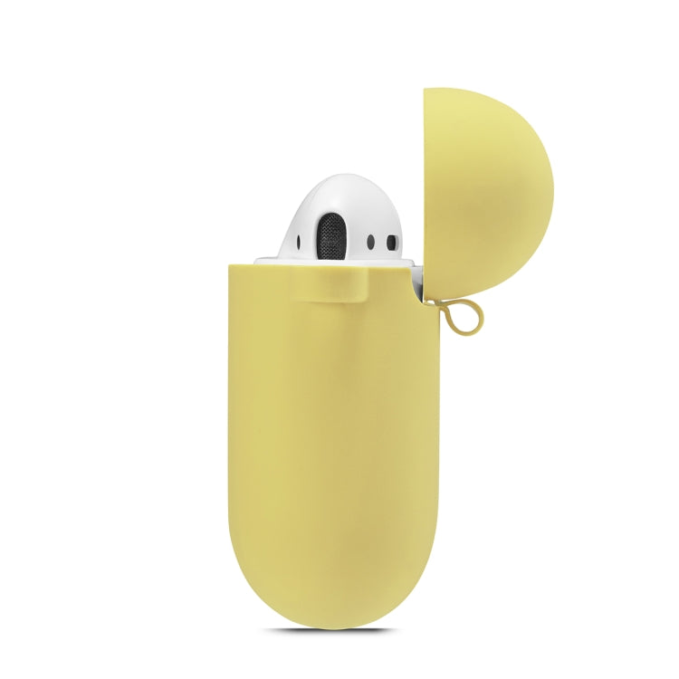 ENKAY Hat-Prince for Apple AirPods 1 / 2 Wireless Earphone Silicone Soft Protective Case with Carabiner and A Pair of Earplug