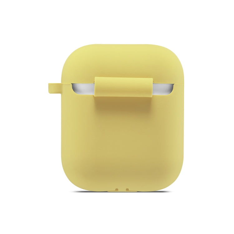 ENKAY Hat-Prince for Apple AirPods 1 / 2 Wireless Earphone Silicone Soft Protective Case with Carabiner and A Pair of Earplug