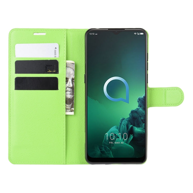 For Alcatel 3x (2019) Litchi Texture Horizontal Flip Leather Case with Wallet & Holder & Card Slots