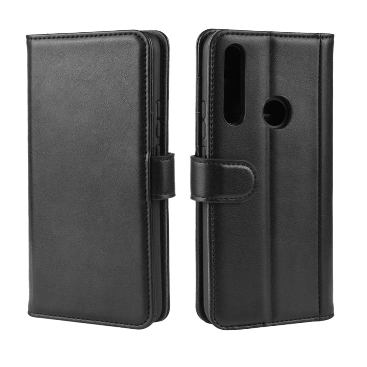 For Huawei Honor 9X Fingerprint Version Horizontal Flip Genuine Leather Case with Card Slots & Holder & Wallet