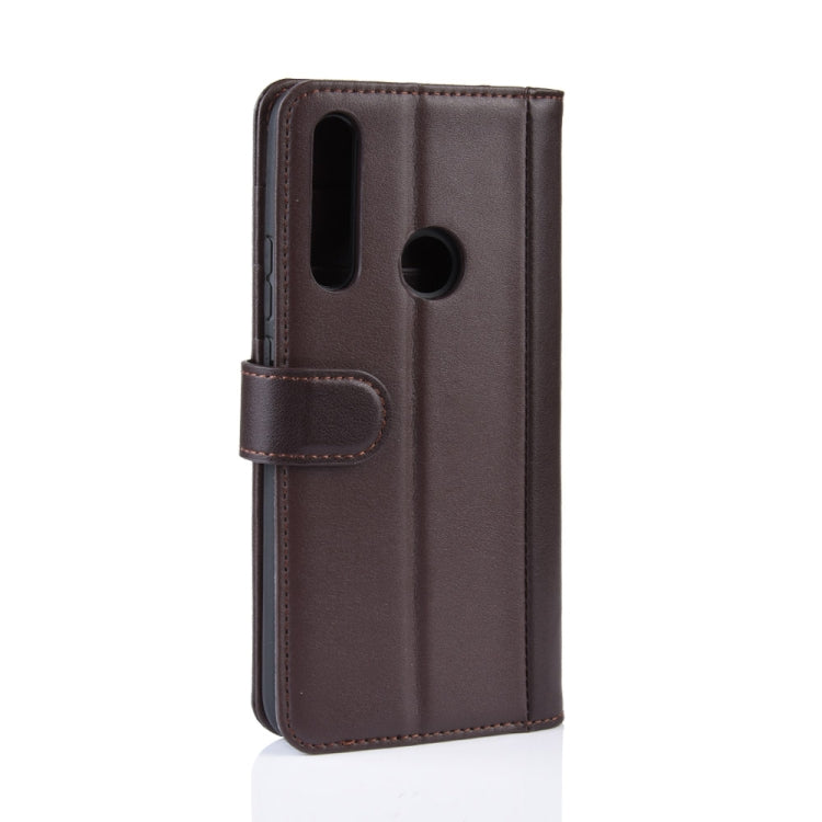 For Huawei Honor 9X Fingerprint Version Horizontal Flip Genuine Leather Case with Card Slots & Holder & Wallet