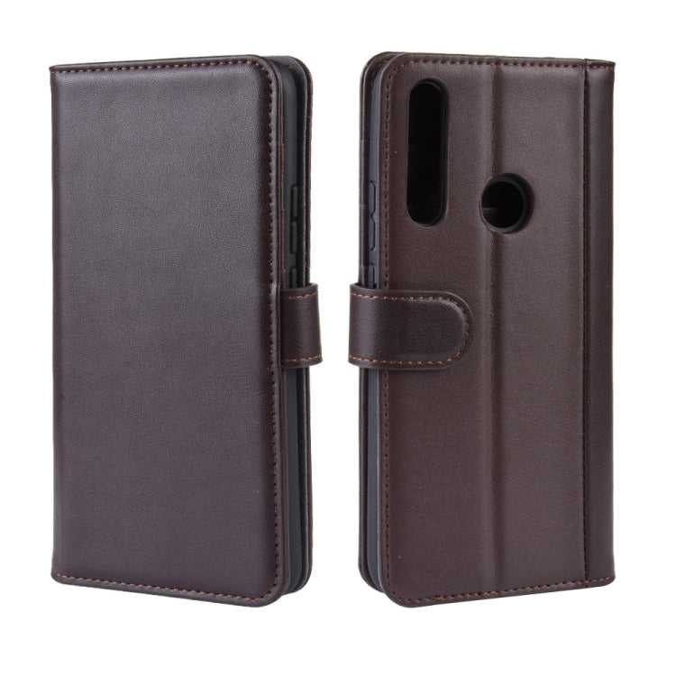 For Huawei Honor 9X Fingerprint Version Horizontal Flip Genuine Leather Case with Card Slots & Holder & Wallet