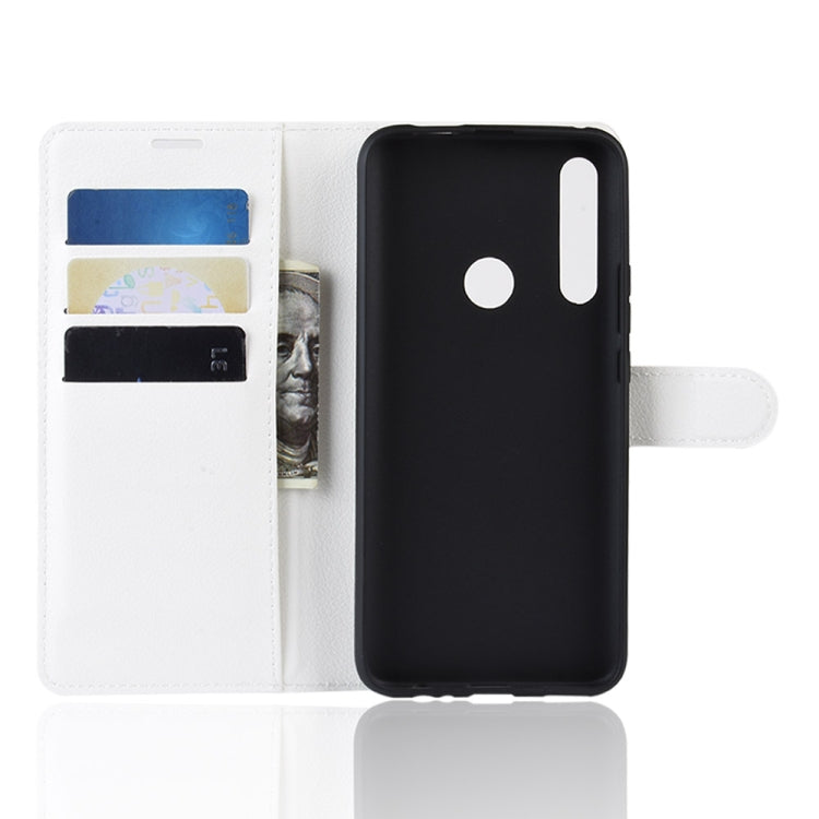 For Huawei Honor 9X Fingerprint Version Litchi Texture Horizontal Flip Leather Case with Wallet & Holder & Card Slots