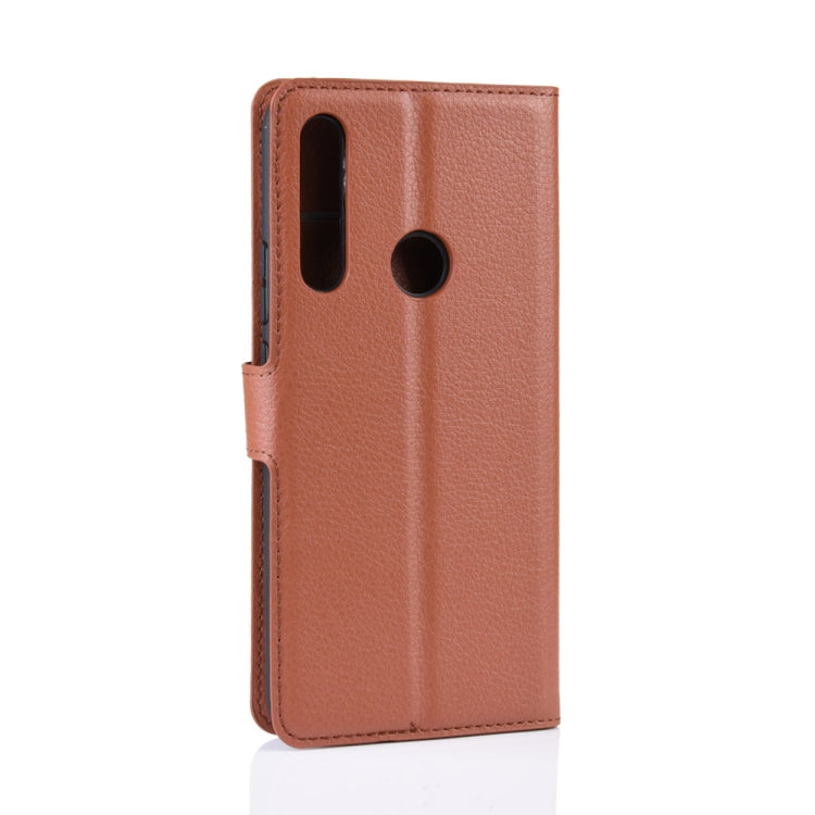 For Huawei Honor 9X Fingerprint Version Litchi Texture Horizontal Flip Leather Case with Wallet & Holder & Card Slots