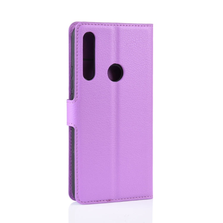 For Huawei Honor 9X Fingerprint Version Litchi Texture Horizontal Flip Leather Case with Wallet & Holder & Card Slots