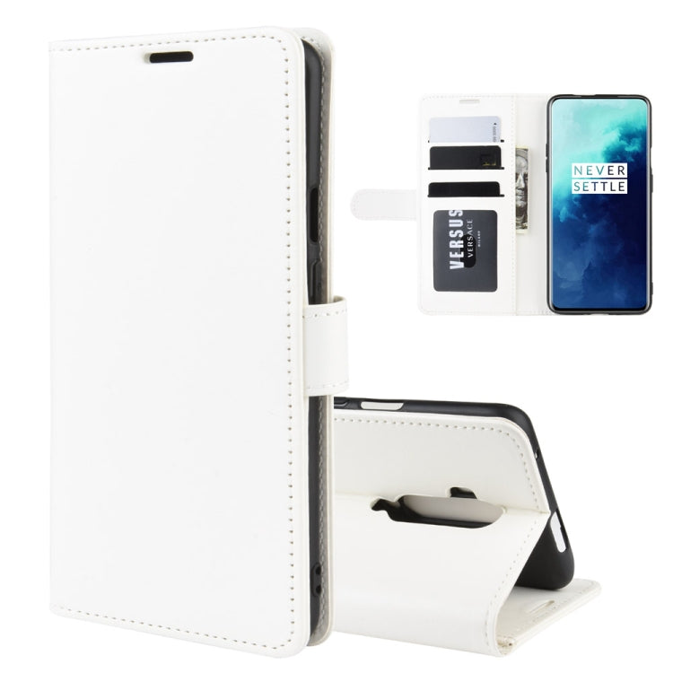 For OnePlus 7T Pro R64 Texture Single Fold Horizontal Flip Leather Case with Holder & Card Slots & Wallet