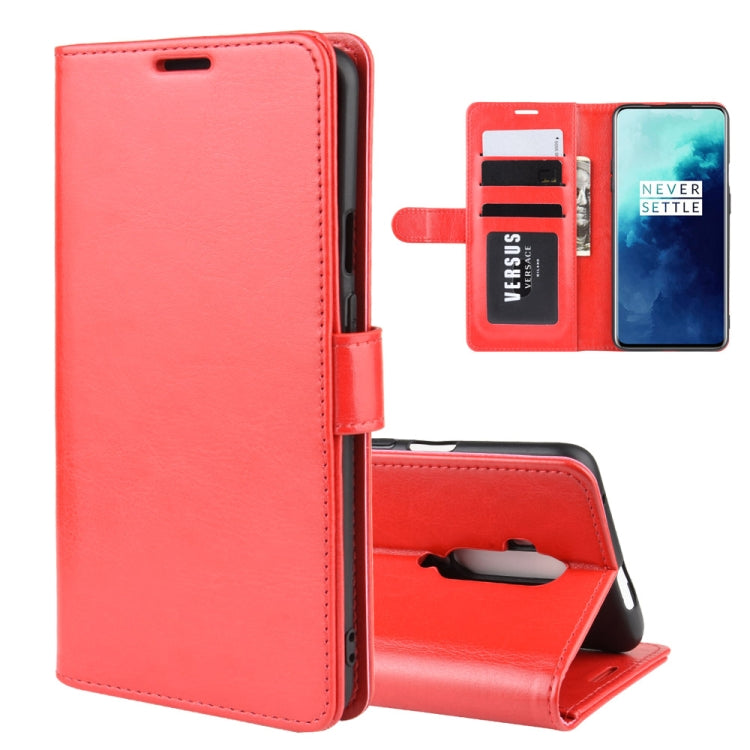 For OnePlus 7T Pro R64 Texture Single Fold Horizontal Flip Leather Case with Holder & Card Slots & Wallet