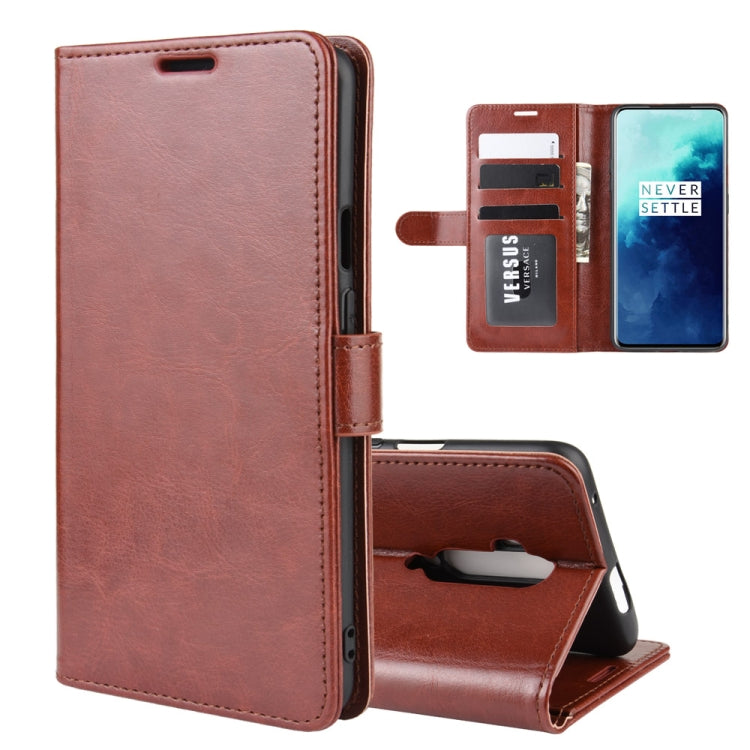 For OnePlus 7T Pro R64 Texture Single Fold Horizontal Flip Leather Case with Holder & Card Slots & Wallet