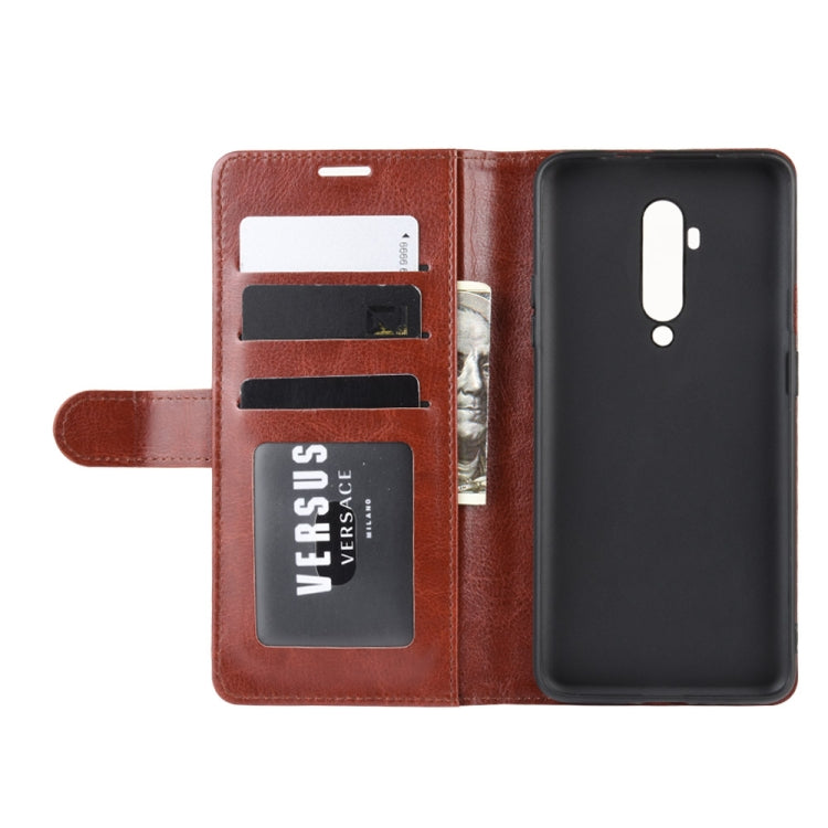 For OnePlus 7T Pro R64 Texture Single Fold Horizontal Flip Leather Case with Holder & Card Slots & Wallet